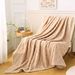 2025 New Single Layer Taffeta Velvet Bread Grid Flannel Nap Sofa Air Conditioning Blanket_voghion.com