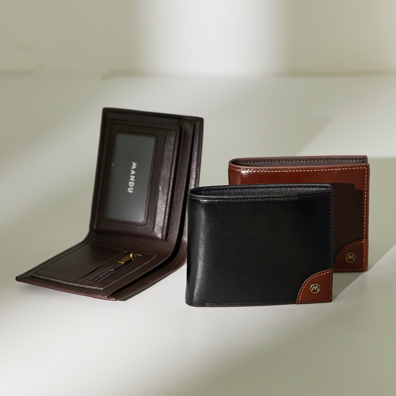 Nova moda PU carteira multi-cartão Multi-função rfid anti-roubo escova carteira carteira masculina_voghion.com