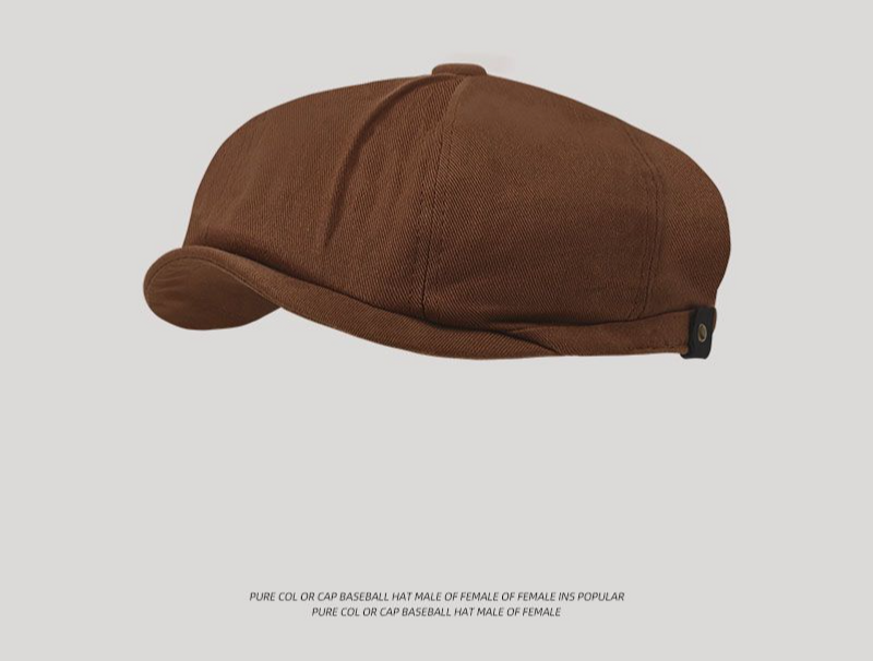 Beckham lo stesso cappello con lingua d'anatra da uomo primavera primavera grande testa rotonda Inghilterra retrò berretto marea pittore berretto ottagonale femminile_voghion.com