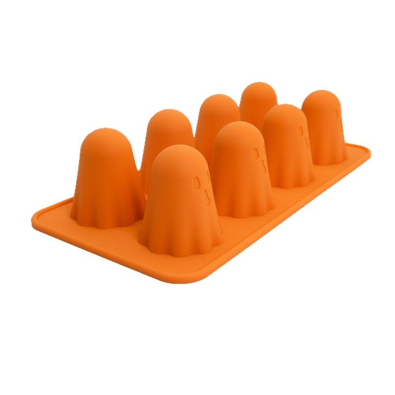 Ghost-Shaped Silicone Jello Mold - Halloween Baking Decorations For Spooky Jelly, Chocolate & Ice Cubes_voghion.com