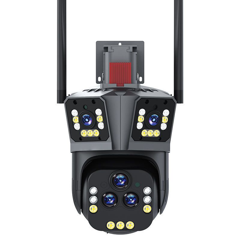 360° Panoramic WiFi Security Camera With 20x Zoom, 5-Lens System, Remote Viewing, Night Vision, Outdoor/Indoor Use,_voghion.com