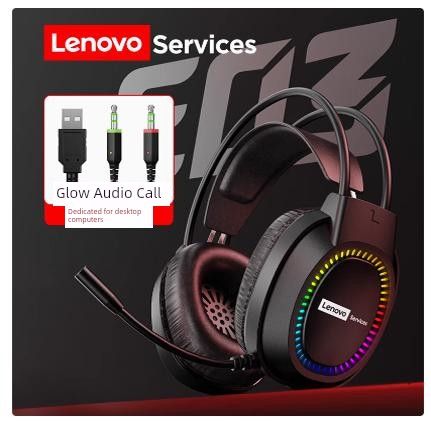 Interfaccia 3.5 Cuffie da fabbrica per computer Microfono USB cablato a emissione luminosa per computer desktop Notebook_voghion.com