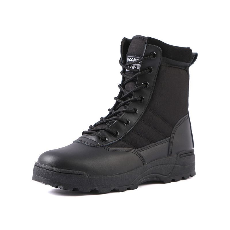 Kampf Outdoor Biergbesteigung High Top Taktesch Männer Wüstestiefelen Sécherheetsschuhe Hierscht a Wanter Plüsch_voghion.com