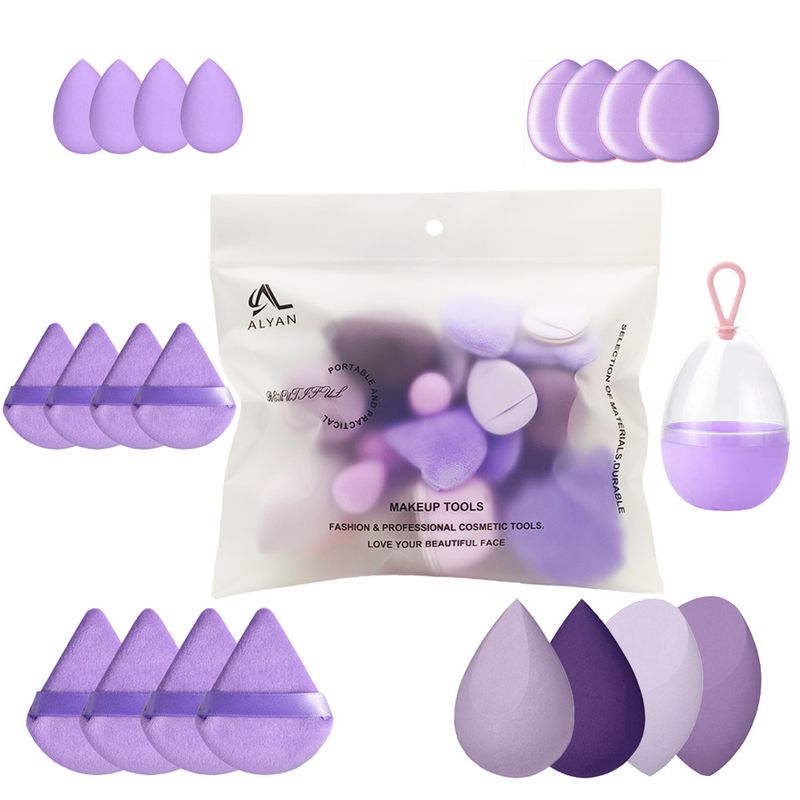 Outils et accessoires de maquillage ALYAN Ensemble d'outils de beauté grand sac avec crochet Boîte de rangement pour œufs Coussin d'air Houppette Éponge de maquillage_voghion.com