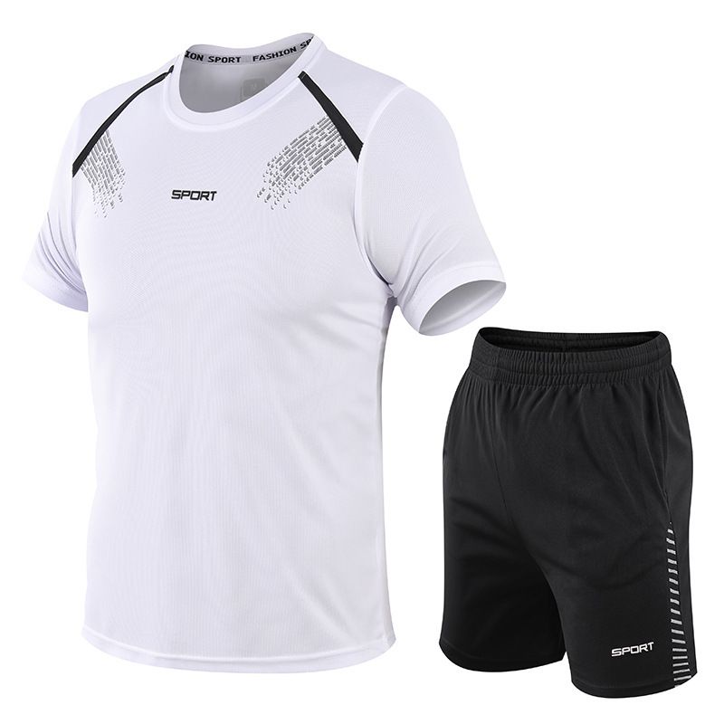 Summer children's running clothes, sports quick drying clothes, sweat absorbing outdoor hiking short sleeved couple's T-shirt_voghion.com
