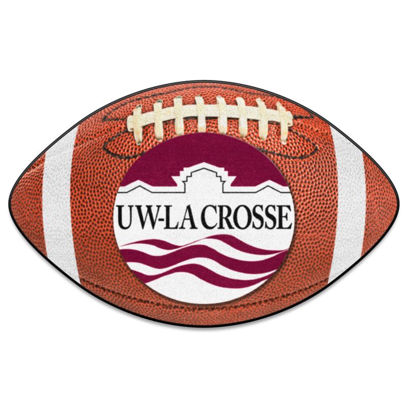 Wisconsin-La Crosse Football Rug 20.5"x32.5"_voghion.com