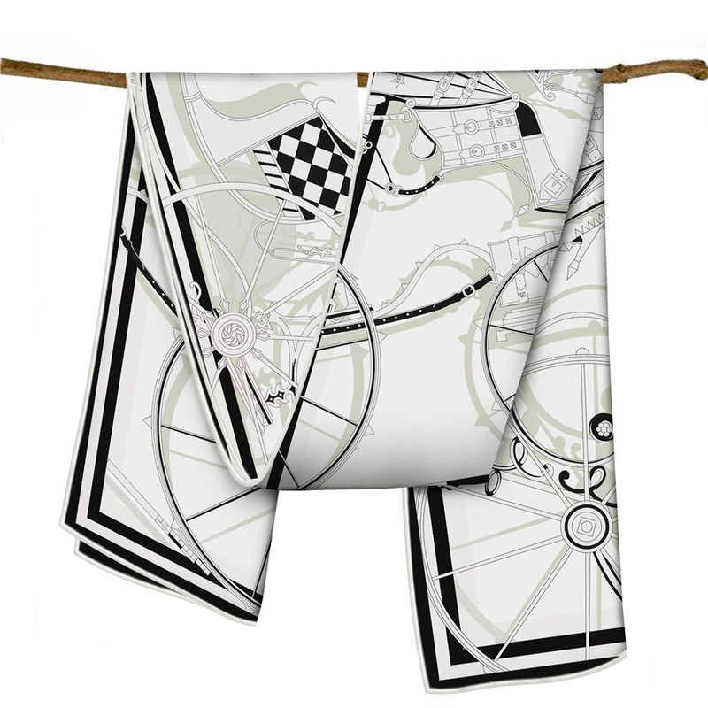 VOOTHOST 150 cm * 40 cm Twill Seidenschal Frauen Poncho Handgerollt Stadt Gedruckt Lange Schals Wraps Bandana Big Schal hijabs Weibliche Foulards VB184_voghion.com