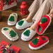 2025 Christmas Slipper Xmas Tree Home Unisex Autumn And Winter Slippers Cute AND Funny F750_voghion.com