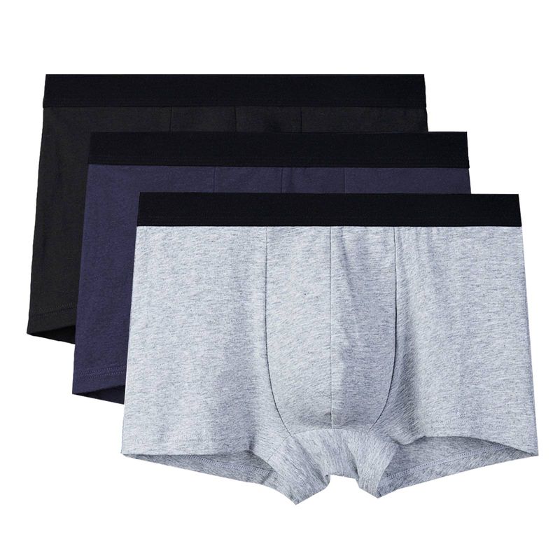 3-packMen's Skin-friendly Cotton Boxer Briefs_voghion.com