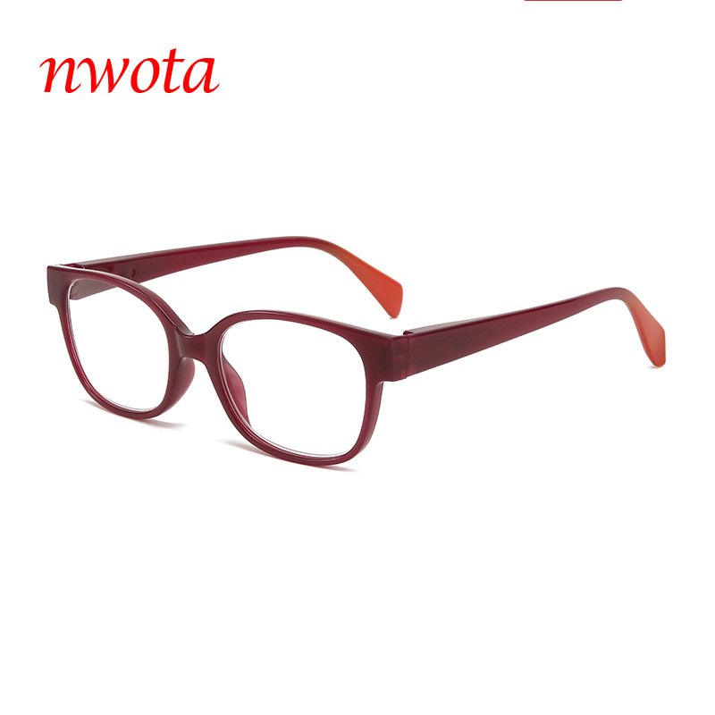 Spring Tooth Square Frame Reading Glasses Personality Middle Aged And Elderly High Definition Soothing Reading Reading Glasses_voghion.com