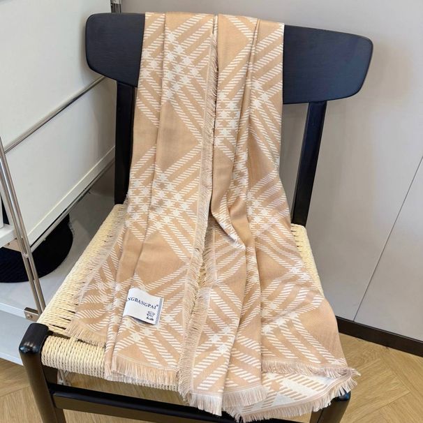 HANGBANGPAI's Soft Fabric Scarf, Warm & Stylish Accessory For Winter, Lightweight Unisex Wrap In_voghion.com