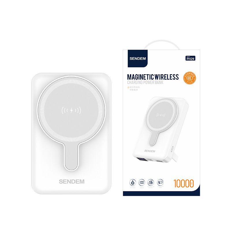 10000mAh varavirtalähde 15W magneettisella langattomalla latauksella - kompakti ja kannettava, LCD-näyttö, 3C-sertifioitu_voghion.com