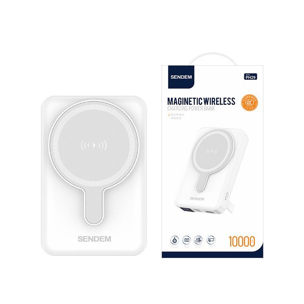 10000mAh varavirtalähde 15W magneettisella langattomalla latauksella - kompakti ja kannettava, LCD-näyttö, 3C-sertifioitu_voghion.com