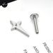 Titanium G23 Cartilage, Cross, Zipper, Internal Thread, Earrings - Carnation for Ear and Nose Perforation_voghion.com