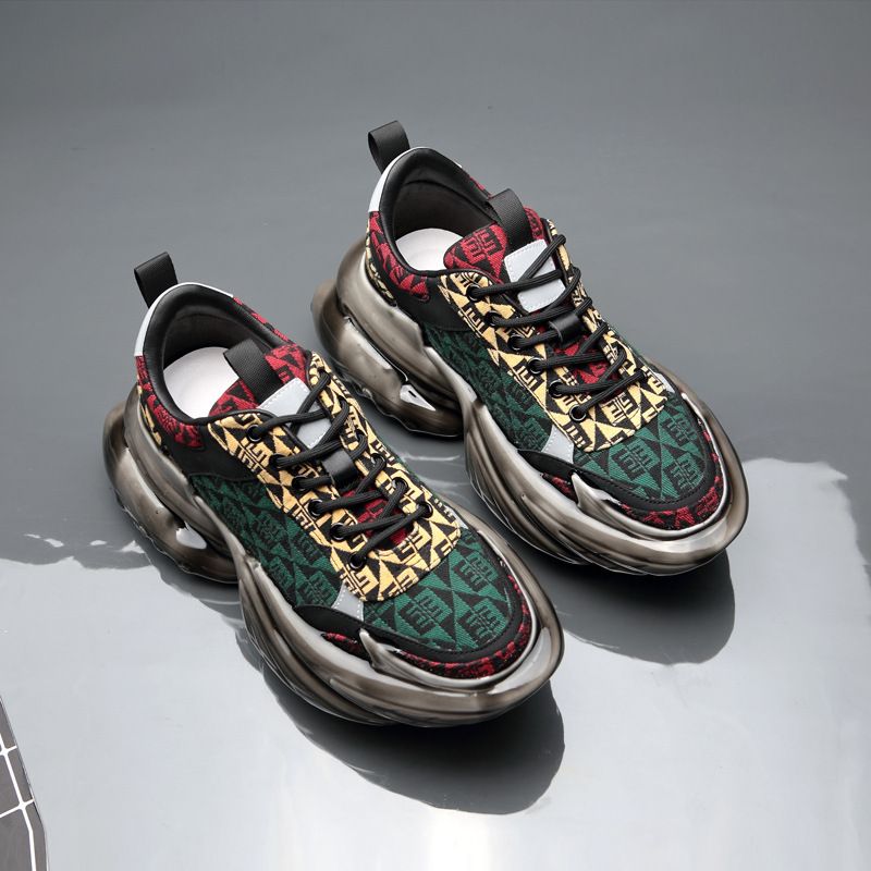 Chaussures de sport décontractées à semelles épaisses pour hommes, nouvelles chaussures à la mode et polyvalentes pour hommes de l'automne 2024_voghion.com