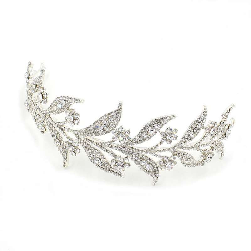 Unisex Bridal tiara Wedding hair set Princess accessories_voghion.com
