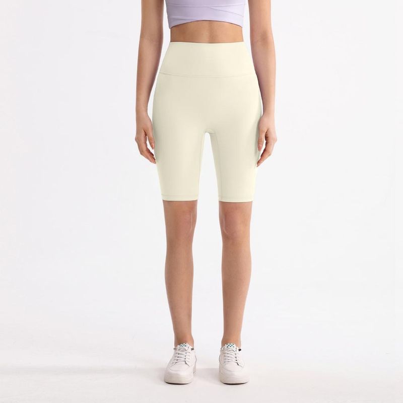 Women's Clothing Yoga Shorts High Waist Hip Lifting Running Nude Fitness Sports Shorts_voghion.com