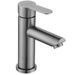 Rubinetto per lavabo in acciaio inossidabile 304 grigio canna di fucile con finitura spazzolata, rubinetto per lavabo/lavabo in ceramica calda e fredda_voghion.com