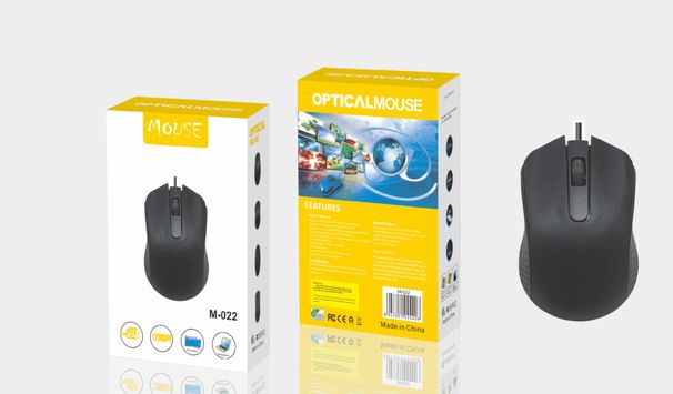 Neutral Wired USB Mouse For Home, Office, Business Laptops With Seven Colors Of Light And Plastic Packaging_voghion.com