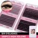 640 Clusters Natural Dense D-Curve False Eyelashes Extension DIY Segment Self-Extension Curling Single Cluster Hair_voghion.com