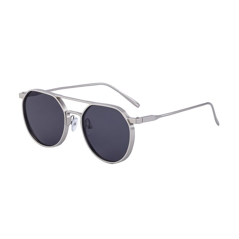 fir Fraen a Männer Vintage Moud Gold Metallrahmen Oval Sonnebrëller_voghion.com