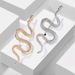 exaggerated snake brooch retro personality fashion geometric python badge coat pin decoration female_voghion.com