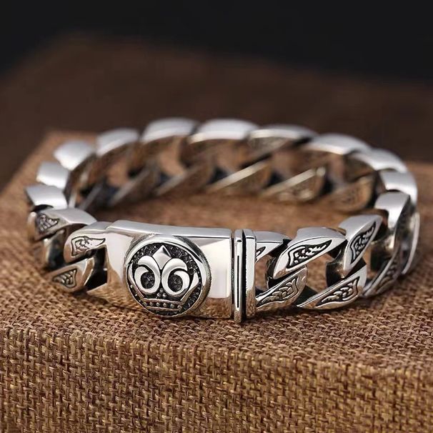 Men's Bold And Unique Cool Versatile Accessory Street Rock Style Buckle Bracelet Gift_voghion.com