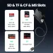 UGREEN Kartenleser 4-in-1 USB3.0/USB-C SD Micro SD TF CF MS Compact Flash Kartenadapter für Laptop PC Multi OTG Smart Card Reader_voghion.com