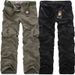 Spring Autumn Washing Multi-Pocket Camouflage Overalls Men Cotton Military Uniform Pants Men Baggy Cargo Pants Men (Without Belt)_voghion.com