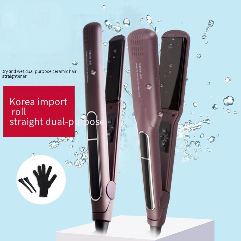 Lockenwickler, Home Haarglätter Haarstyling Haarglätter Flauschige Schiene Gerader Clip Lockenstab Lockenstab_voghion.com