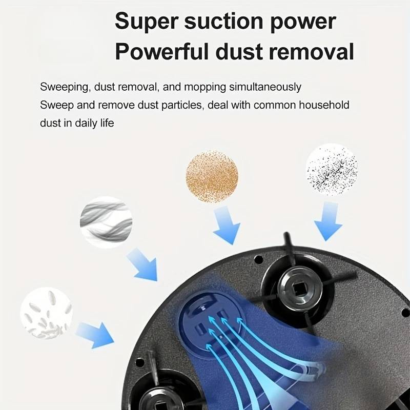 Robot Vacuum Cleaner - Compact Flat Design, Powerful Suction And Navigation System, Ideal For Home And Commercial Cleaning_voghion.com