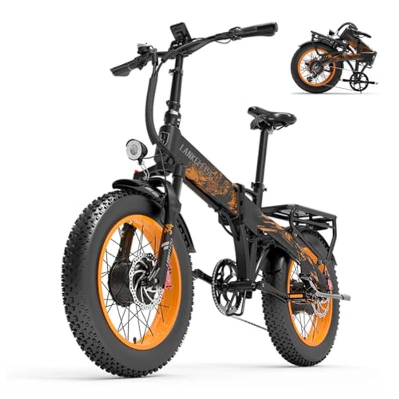 LANKELEISI X2000 MAX Doppelmotor E-Bike Zoll Fatbike mit 48V 20Ah Akku, Reichweite bis 130KM, 7-Gang Ebike Herren für_voghion.com