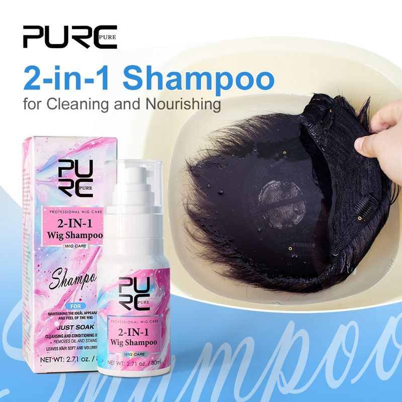 PURC 2-in-1 soft, dry, rough, preventing breakages It is a fluffy wig and shampoo_voghion.com