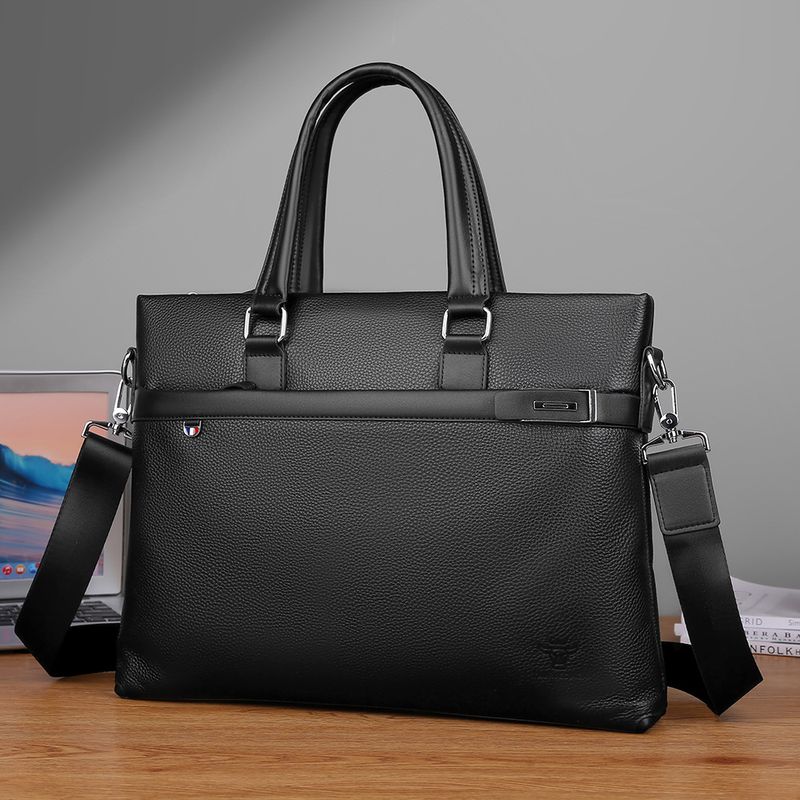 Herrentaschen Aktentaschen Echtes Leder Herrenhandtasche Business Aktentasche Schultertasche Messenger Bag Computertasche Freizeit Große Kapazität_voghion.com