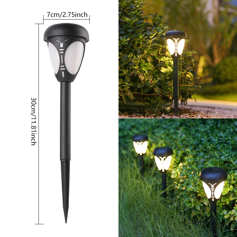 Luces solares para jardín al aire libre, luces de mariposa con estaca y panel solar, iluminación impermeable para patio, camino y jardín._voghion.com