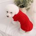 Autumn Winter Solid Color Small Teddy Dog Sweater Pet Puppy Clothes_voghion.com