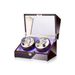 Home & Garden Automatic Mechanical Watch Winder 4+0 With Atmosphere Light And Lock Electric Rotating Watch Winder High End Storage Gift Box_voghion.com