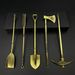 Tomb Explorer Collectible Set - Zinc Alloy Luoyang Spade Tools With Miniature Replicas (5-Piece Set)_voghion.com