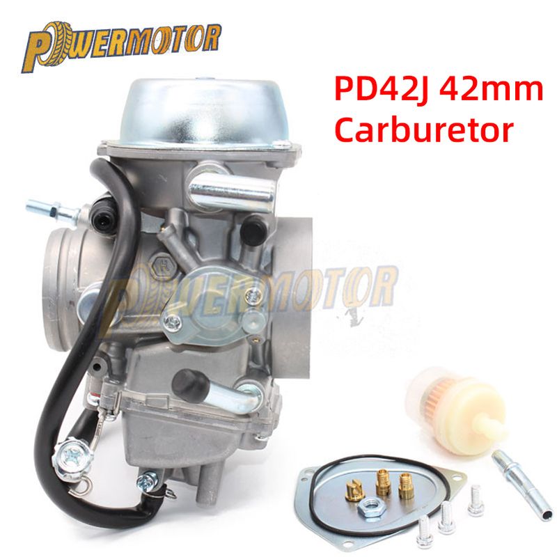 Motorradvergaser PD42J 42mm Carb Vakuumgehäuse für Yamaha Grizzly 600 660 YFM600 & Raptor 660 ATV UTV für Hisun 700ccm Motor_voghion.com