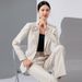 Women's Professional Suit Set - Elegant Office Blazer & Pants For Receptionist, Hotel Staff & Business Attire_voghion.com