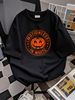 Costume di Halloween Zucca Spaventosa Divertente Immobile in Maglietta Bianca Top per l'uso quotidiano Traspirante Streetwear Abbigliamento di Design Leggermente Unisex_voghion.com