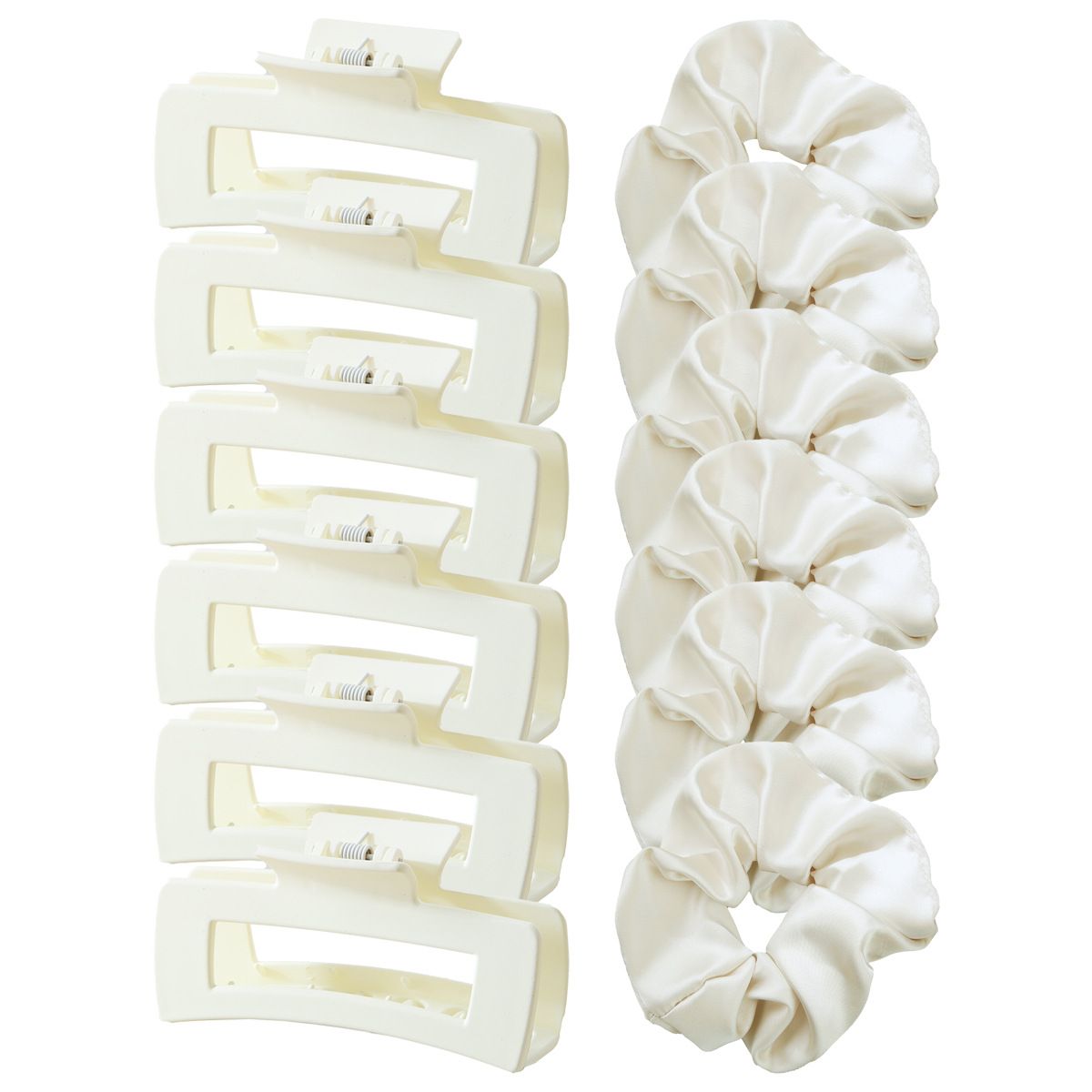 12 Piece Set Of Hair Clips For Women With Large Hair Volume And Large Intestine Hair Ring Set, Shark Clip For The Back Of The Head Hair Accessories_voghion.com