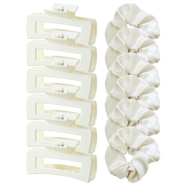 12 Piece Set Of Hair Clips For Women With Large Hair Volume And Large Intestine Hair Ring Set, Shark Clip For The Back Of The Head Hair Accessories_voghion.com