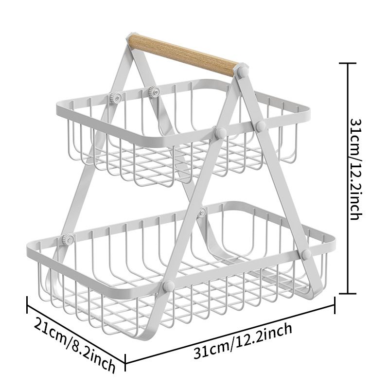 Køkken multifunktionelt frugt- og grøntsagsstativ frugttallerken snack grøntsagsstativ bærbar slikbakke frugtkurv_voghion.com