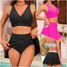 Neue Stil Bademode Zwei-Stück Badeanzug Für Frauen Sexy Backless Hohe Taille Einfarbig Strand Rock Set Heißer Frühling_voghion.com