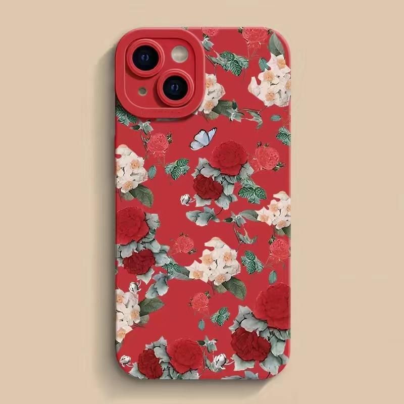 For Samsung Galaxy S9 S9+ S8 S8+ A35 A70s A70 A10 A10s A20s A21s A54 A55 A11 M11 A31 A23 F15 M15 M35 M55 M34 M54 M14 M23 M33 Rose Flowers Phone Cases_voghion.com