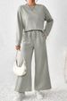 2025 Loose Simple Solid Color Casual Suit Autumn Winter New Textured Drawstring Sportswear For Women_voghion.com
