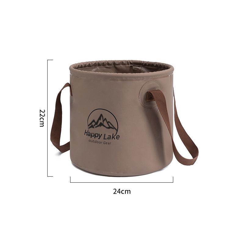 Secchio pieghevole in PVC - Contenitore per acqua portatile multiuso per campeggio, pesca, viaggi e auto (pieghevole e leggero)_voghion.com