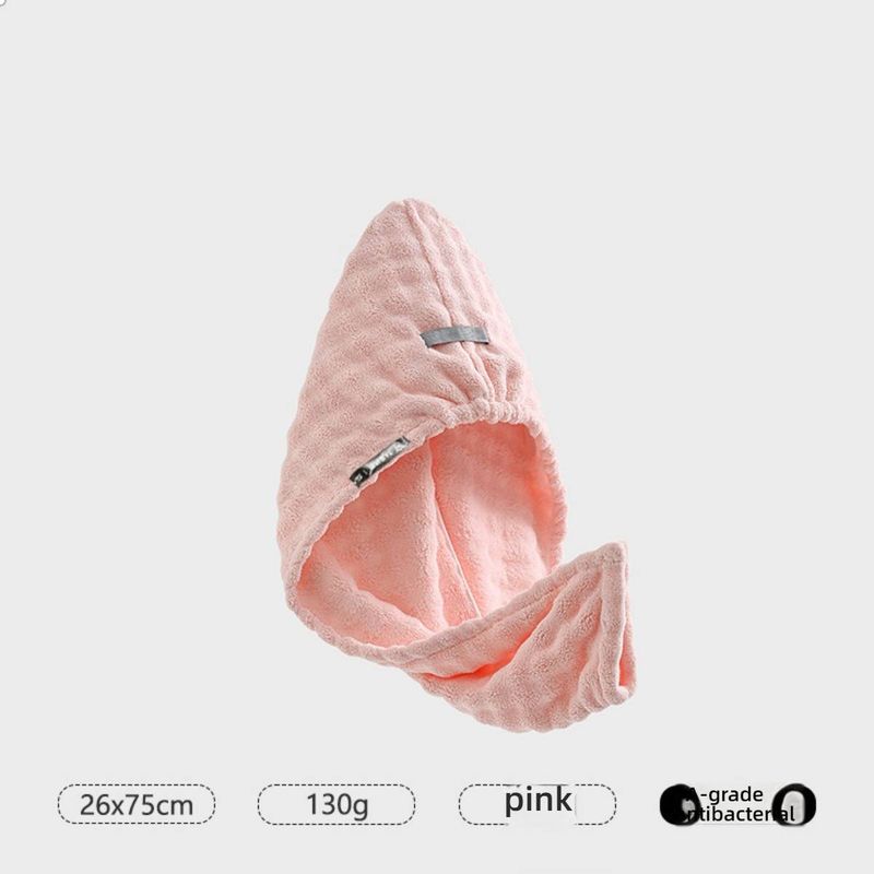 Doppellagige Haarhaube aus weichem Fleece – extra dick und schnelltrocknend, super saugfähig, ideal zum sanften Trocknen der Haare._voghion.com