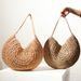New Straw Bag Large Capacity Straw Bag Woven Bag Single Shoulder Handbag Round Women's Bag Holiday Beach Bag_voghion.com